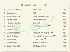 Graphic of Playlist Musical Soul_CD1