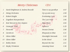 Graphic of Playlist Merry Christmas_CD1